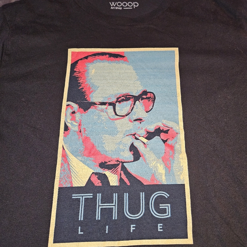Thug life.  Unisex size L black tee